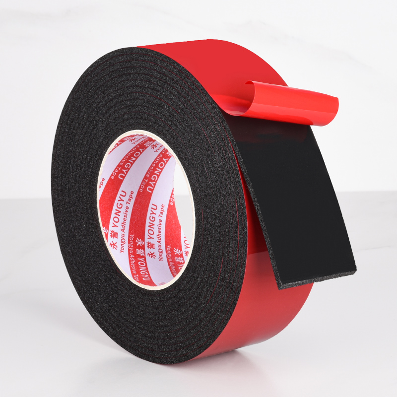 Outdoor Power Board - 5 Meter roter Film, schwarzer selbstklebender