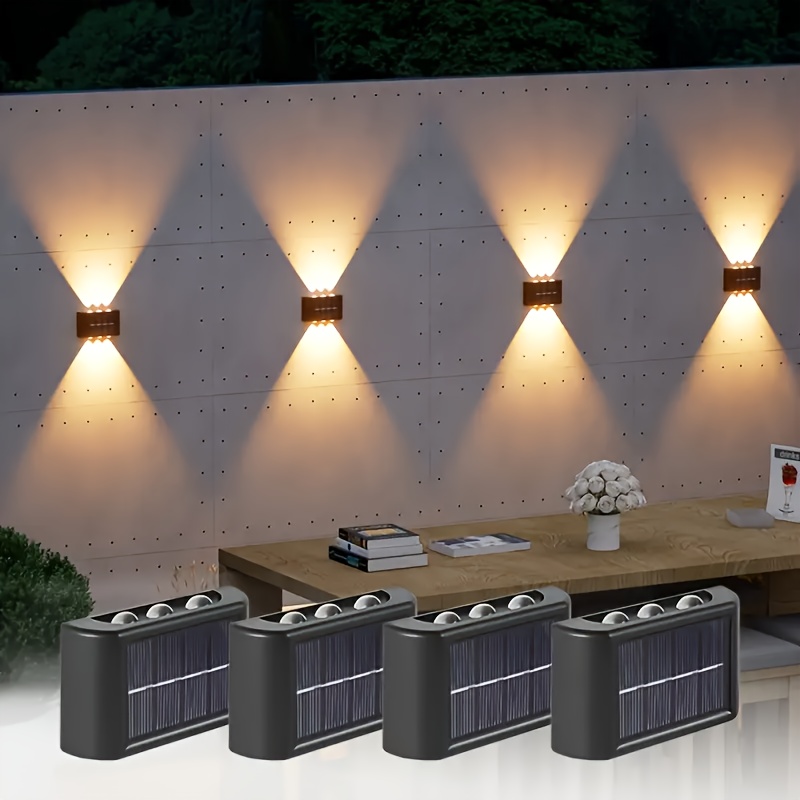 Outdoor Powerwall - LED Solarleuchte für Außen, Wasserdichte Solar-Wandlampe