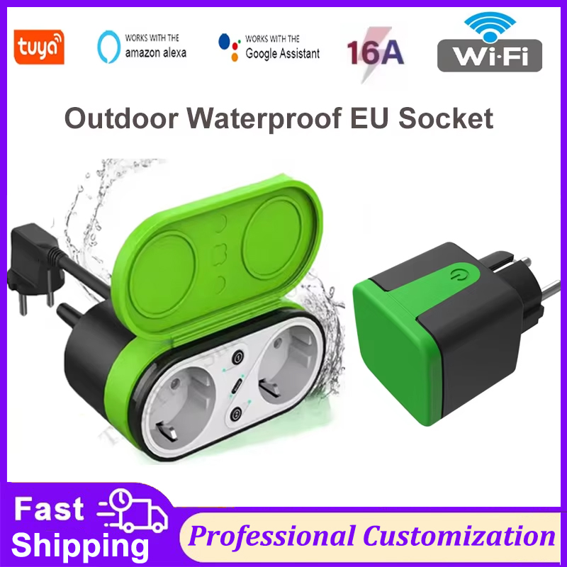 Outdoor Power Adapter - Tuya EU 16A WLAN Smart Outdoor-Steckdose