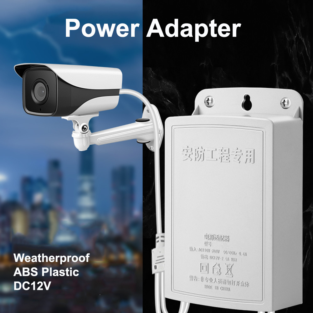 Outdoor Power Adapter - DC 12V 2,5A Outdoor Wasserdichte CCTV