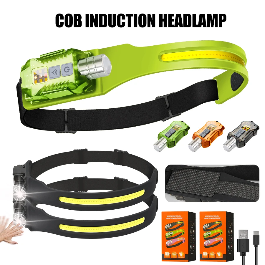 Outdoor Power For Lights - Leistungsstarke LED-Stirnlampe, tragbare wiederaufladbare Kopf-Taschenlampe mit