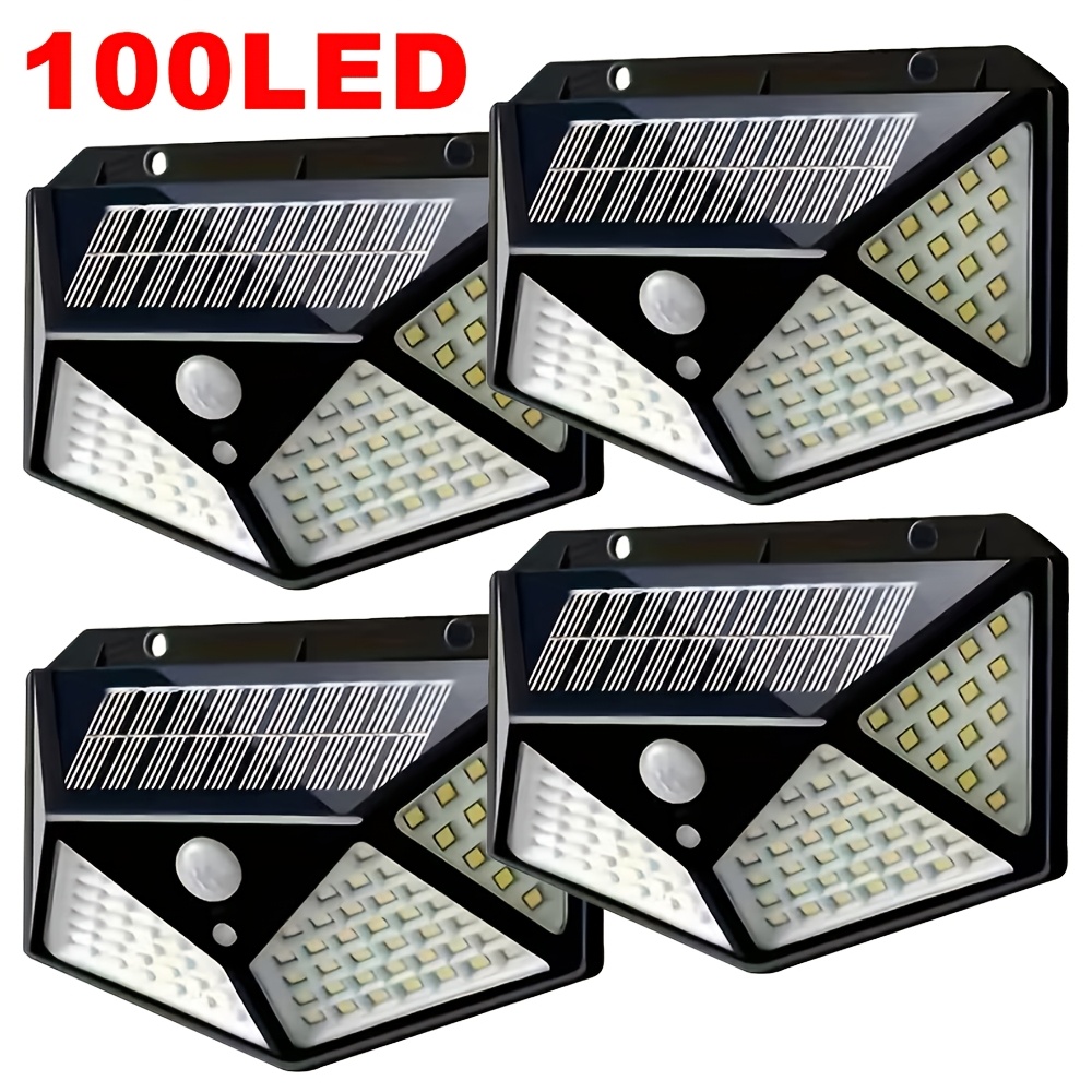 Outdoor Powerwall - 100 LED Solar-Gartenleuchte für Außenbereich mit