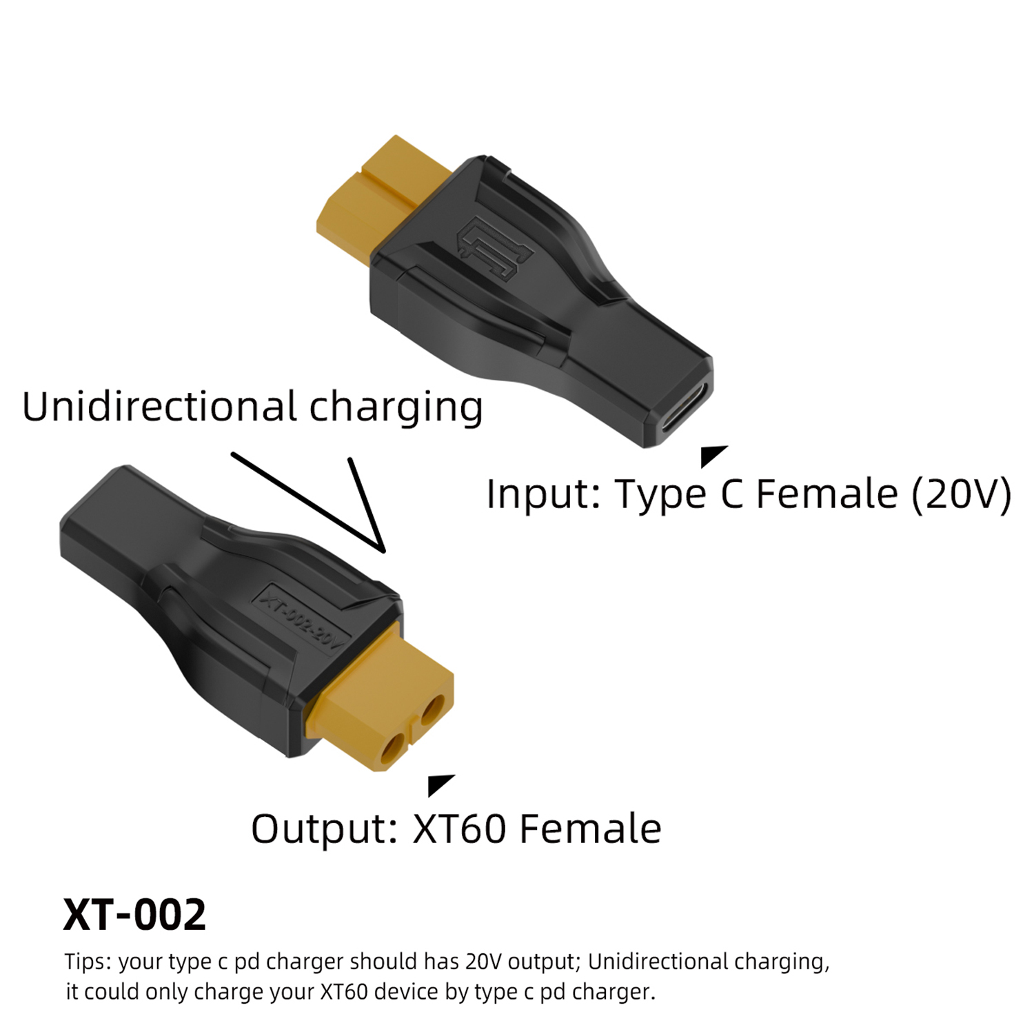 Outdoor Power Adapter - USB C auf XT60 Adapter Konverter