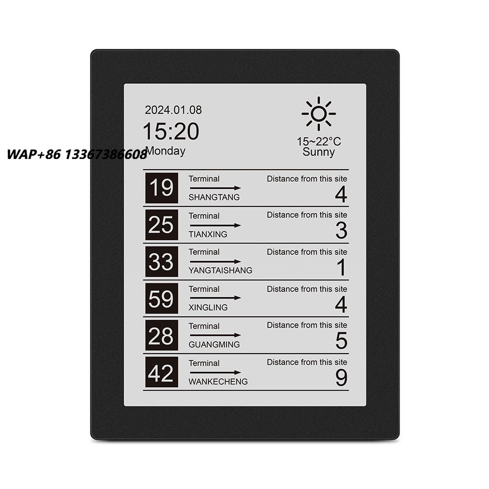 Outdoor Power Board - Outdoor 13,3 Zoll E-Ink Solarbetriebene Busstation