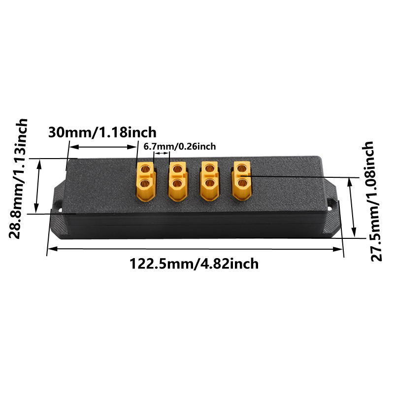 1 Stück 4-Kanal XT60 Stromvert – Outdoor Power Board Bewertung und Preis