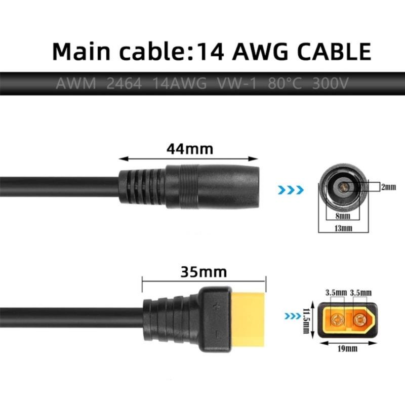 Y1UB XT60-Stecker-Buchse auf 8 – Outdoor Power Adapter Bewertung und Preis