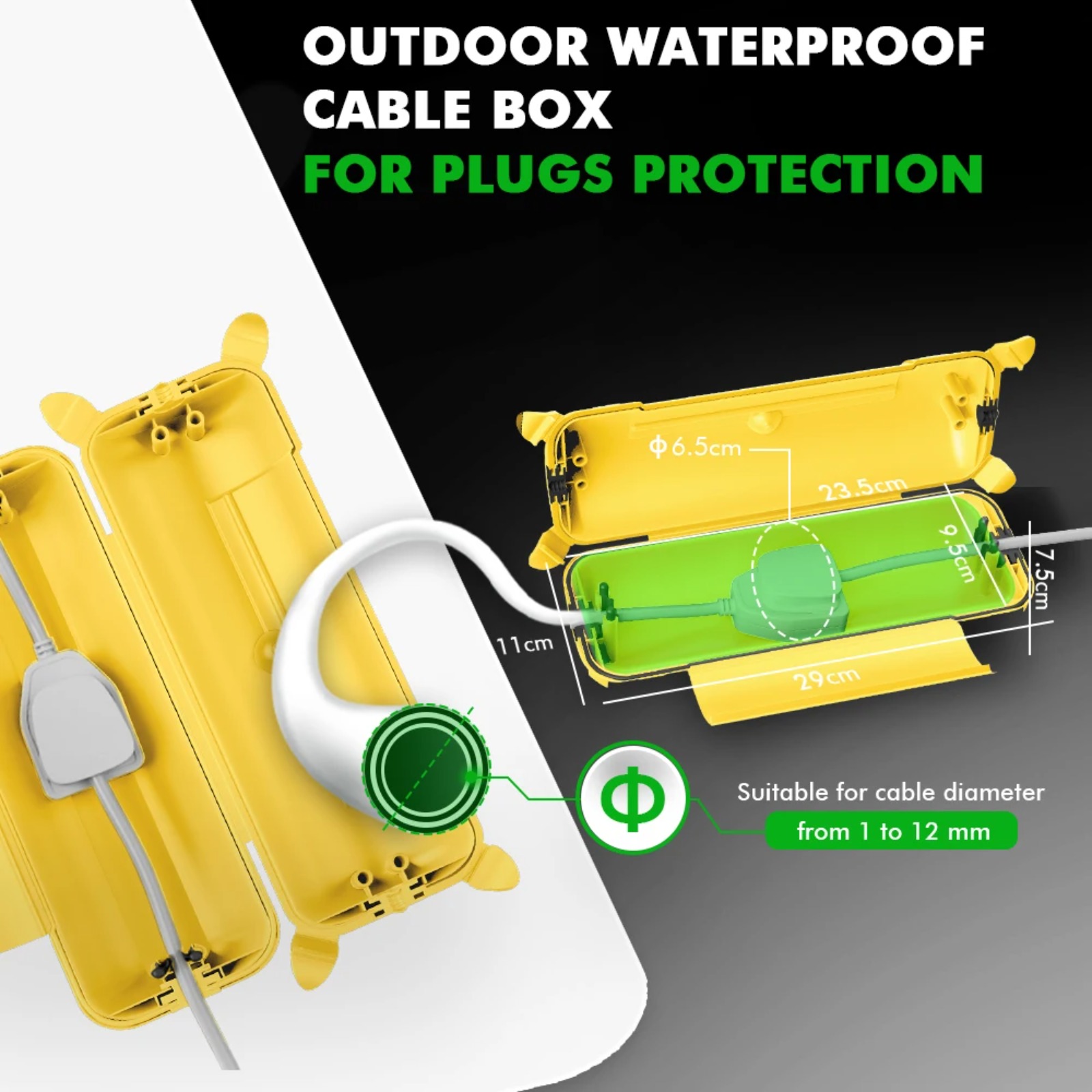 IP44 Outdoor-Verlängerungskabe – Outdoor Power Strip With Cover Bewertung und Preis