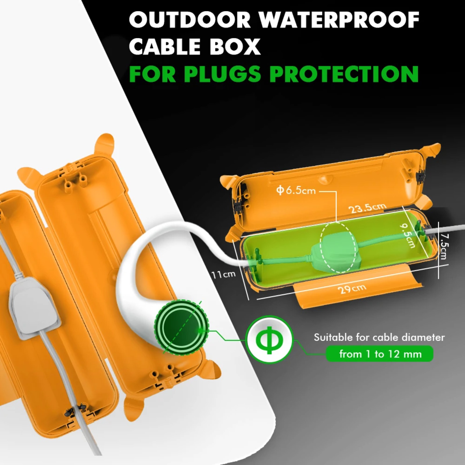 IP44 Outdoor-Verlängerungskabe – Outdoor Power Strip With Cover Bewertung und Preis