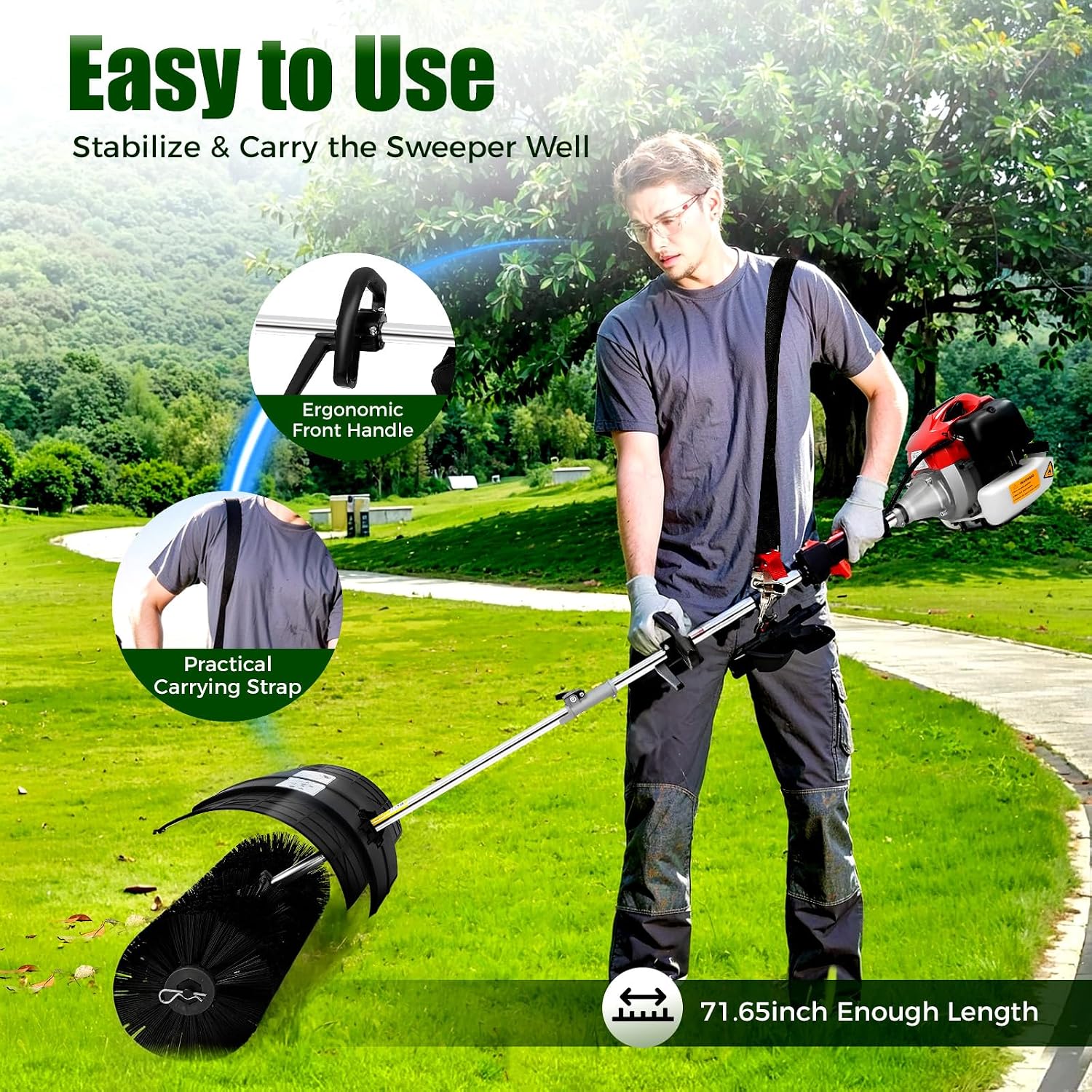 Benzin-Handkehrmaschine, Outdo – Outdoor Power Broom Bewertung und Preis
