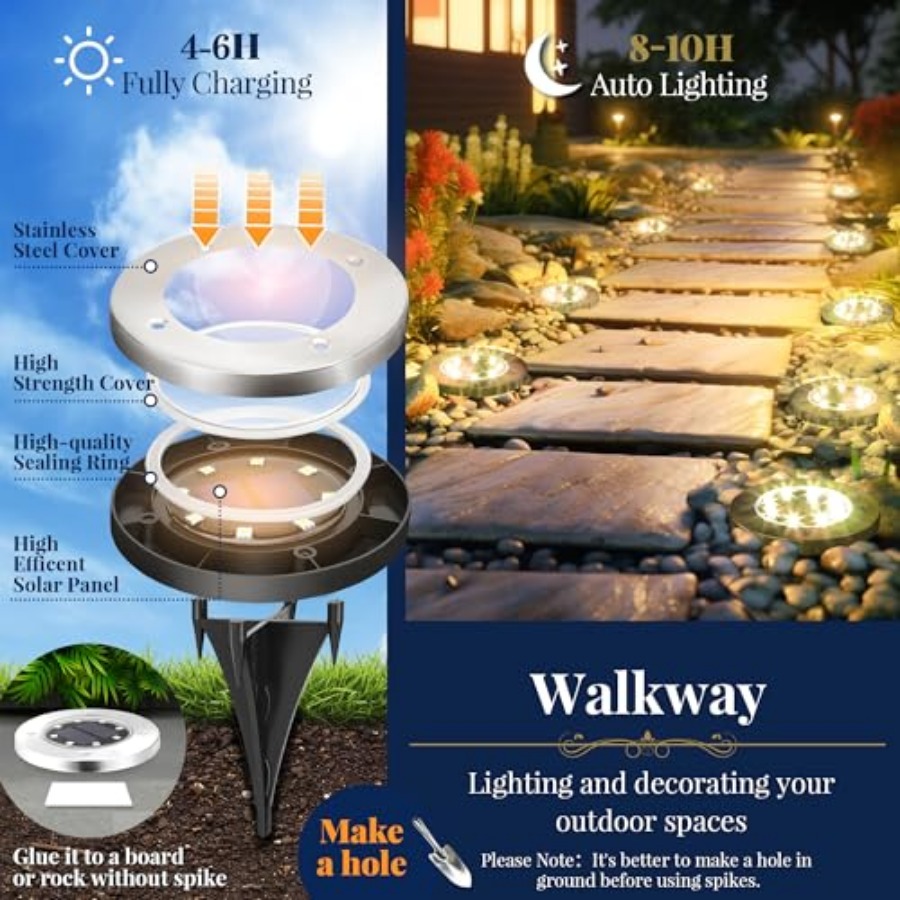 Solar-Bodenleuchten, Solar-Auß – Outdoor Power For Lights Bewertung und Preis