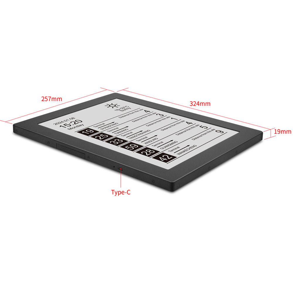 Outdoor 13,3 Zoll E-Ink Solarb – Outdoor Power Board Bewertung und Preis